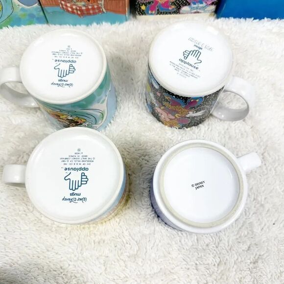 Vintage 80s Applause Disney Mug Lot of 4 Original Boxes Mickey Minnie Set Cups - Picture 12 of 14